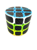 
              Rund Professorterning | Cylinderformet 3x3 Carbon | Rubiks Cube
            